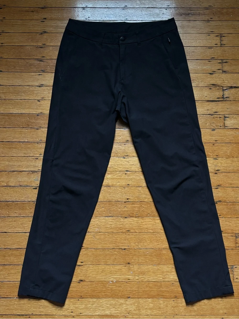 30x28 Lululemon Commission Men's Black Solid Pants Button Closure